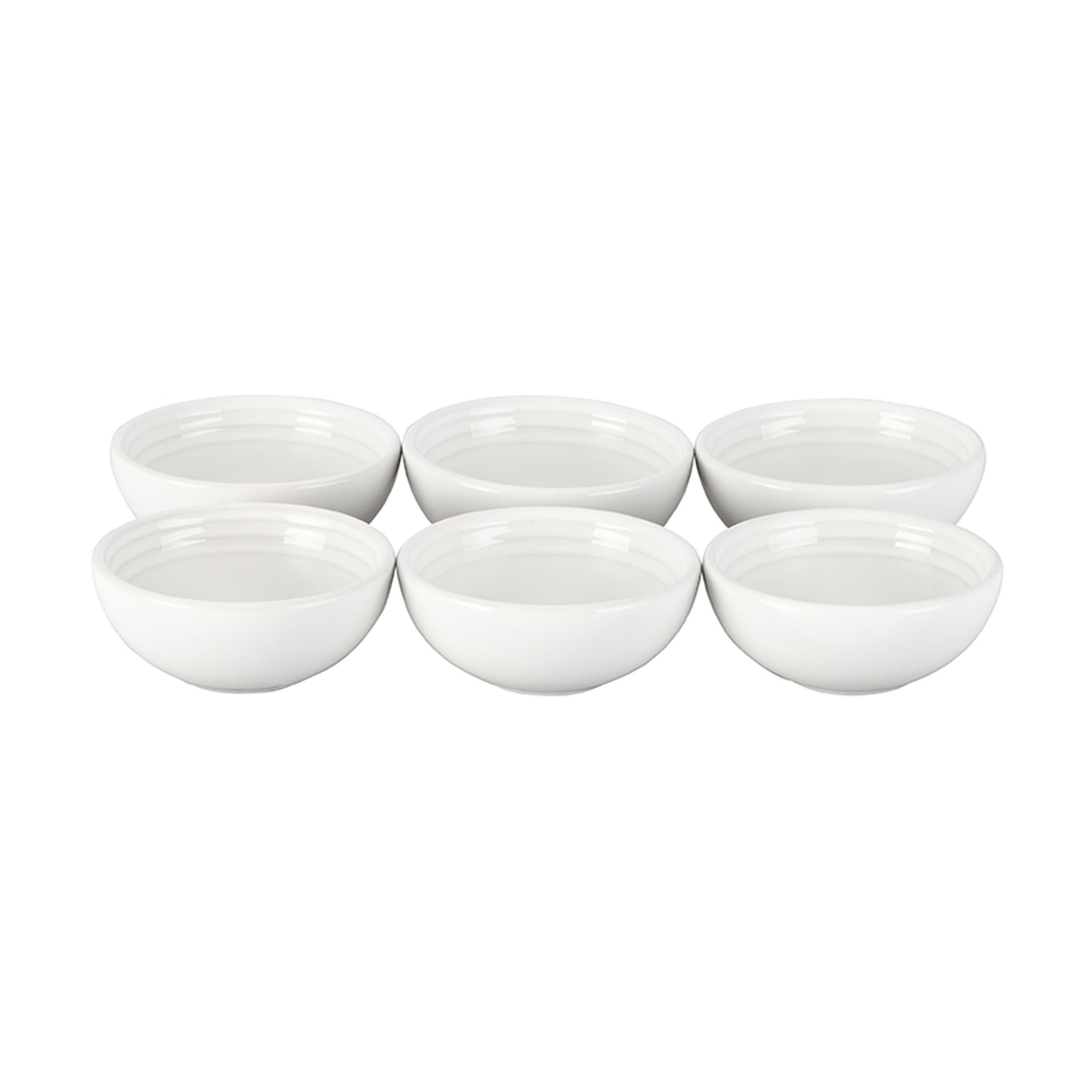 Le Creuset Stoneware Pinch Bowl Gift Set (Set Of 6), White